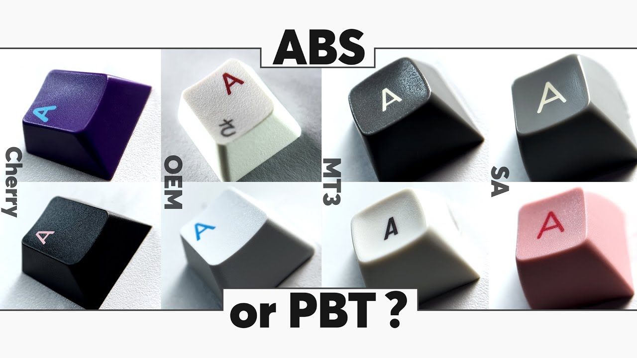 ABS or PBT? The Ultimate ABS vs PBT Keycaps Sound Tests Comparison!