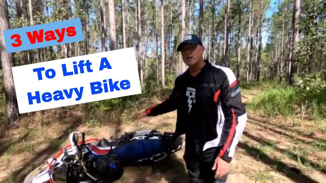 How To Lift A Heavy Adventure Motorcycle - 3 Ways