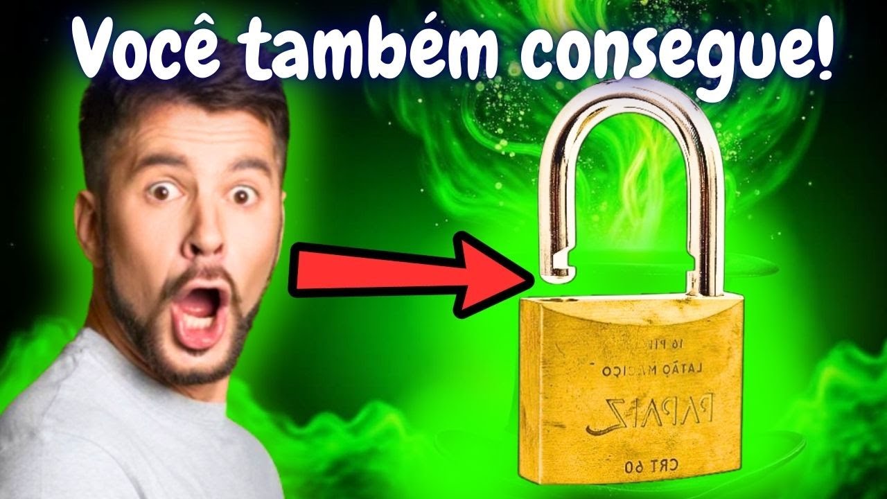😲 COMO ABRIR QUALQUER CADEADO RÁPIDO