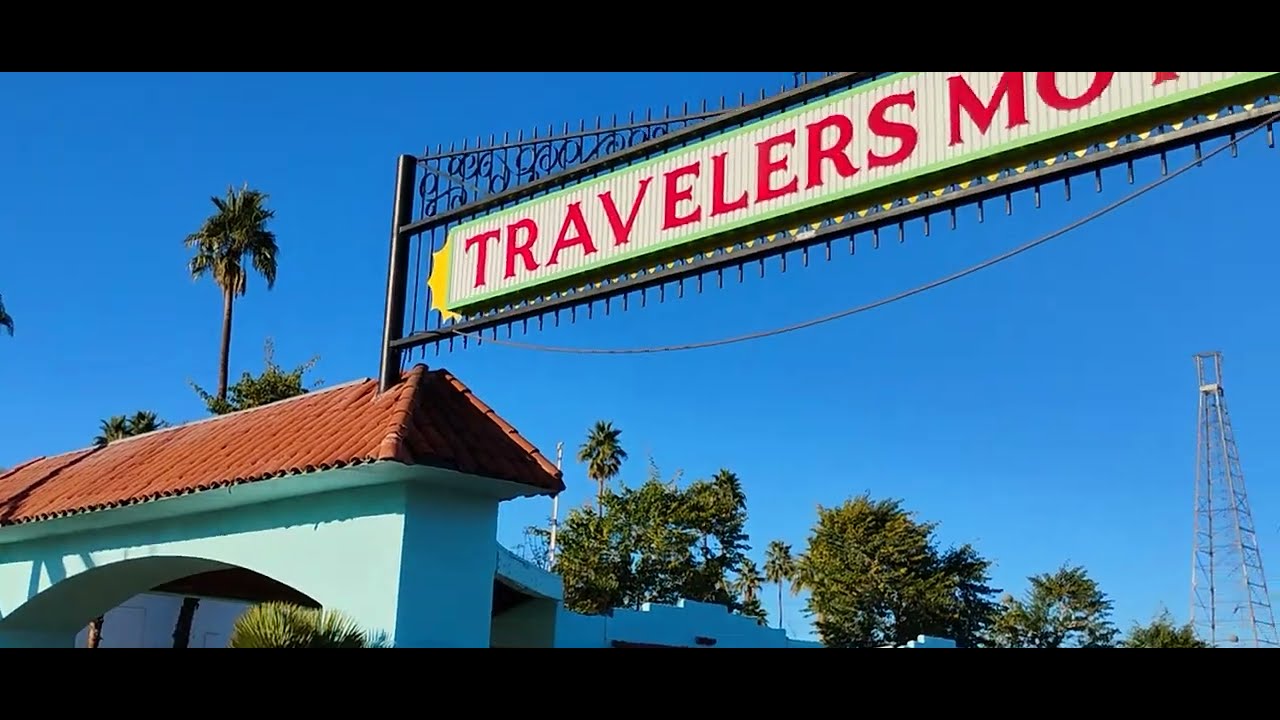 One last look at the Travelers Motel on Fremont street Las Vegas. January 2026