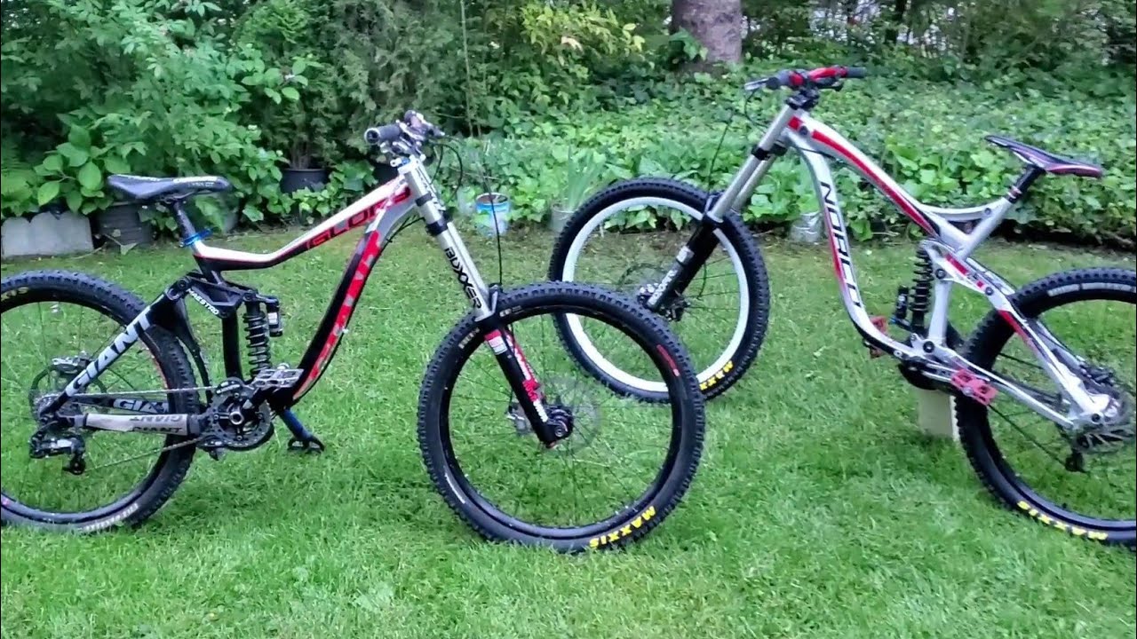 GIANT GLORY 0 VS NORCO AURUM 2 || DOWNHILL BIKE QUICK COMPARISON VIDEO || MTB REVIEWS