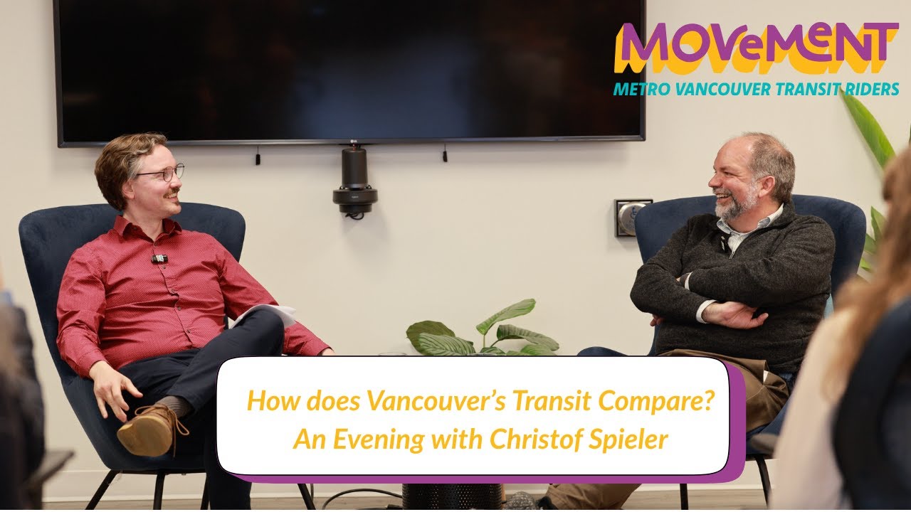 How does Vancouver's Transit Compare? An Evening with Christof Spieler