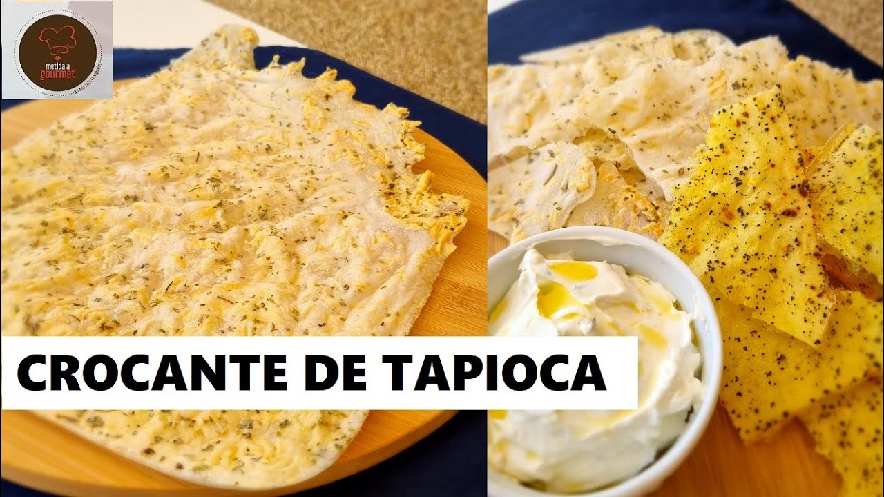 CROCANTE DE TAPIOCA com apenas 2 ingredientes | Fácil e saudável