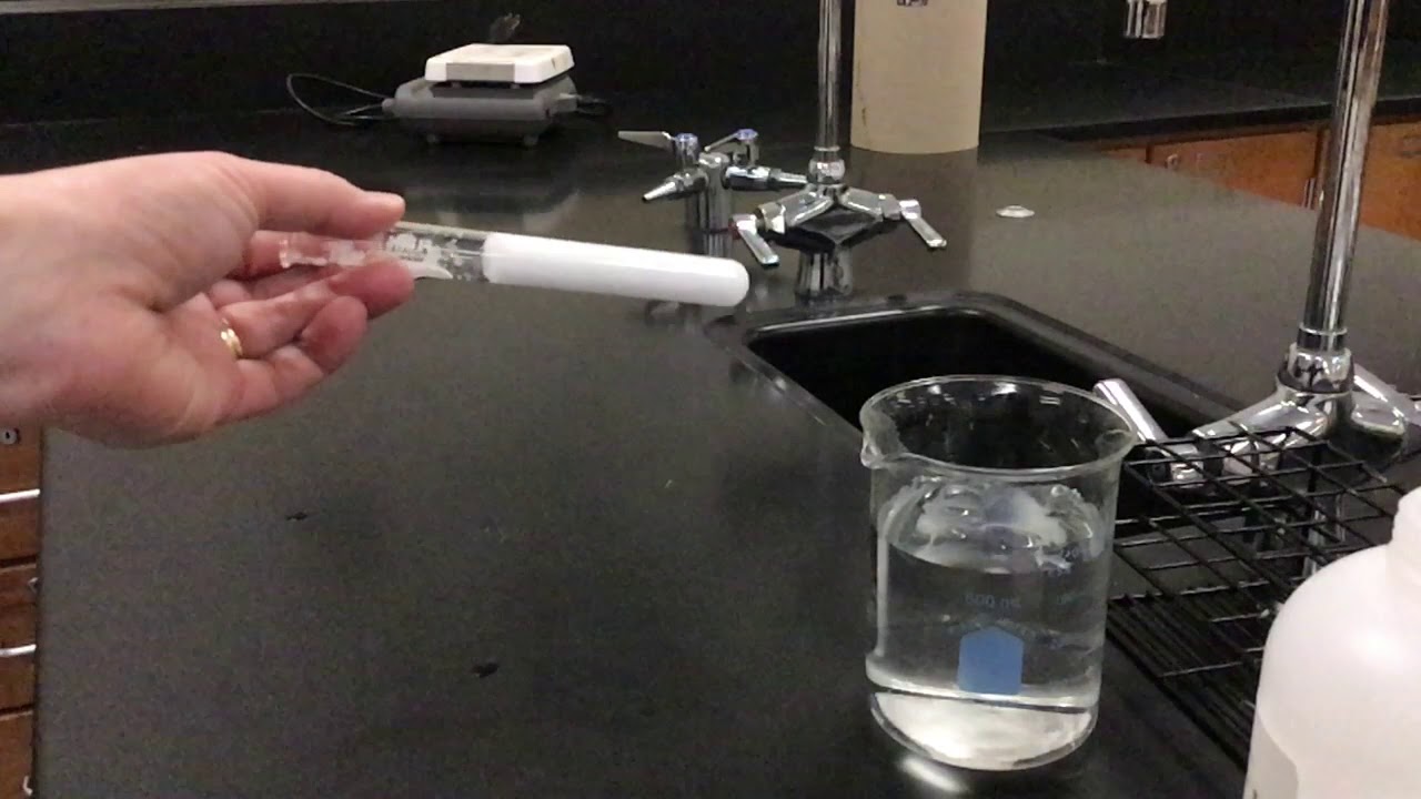 Adding a Seed Crystal to a Supersaturated Solution
