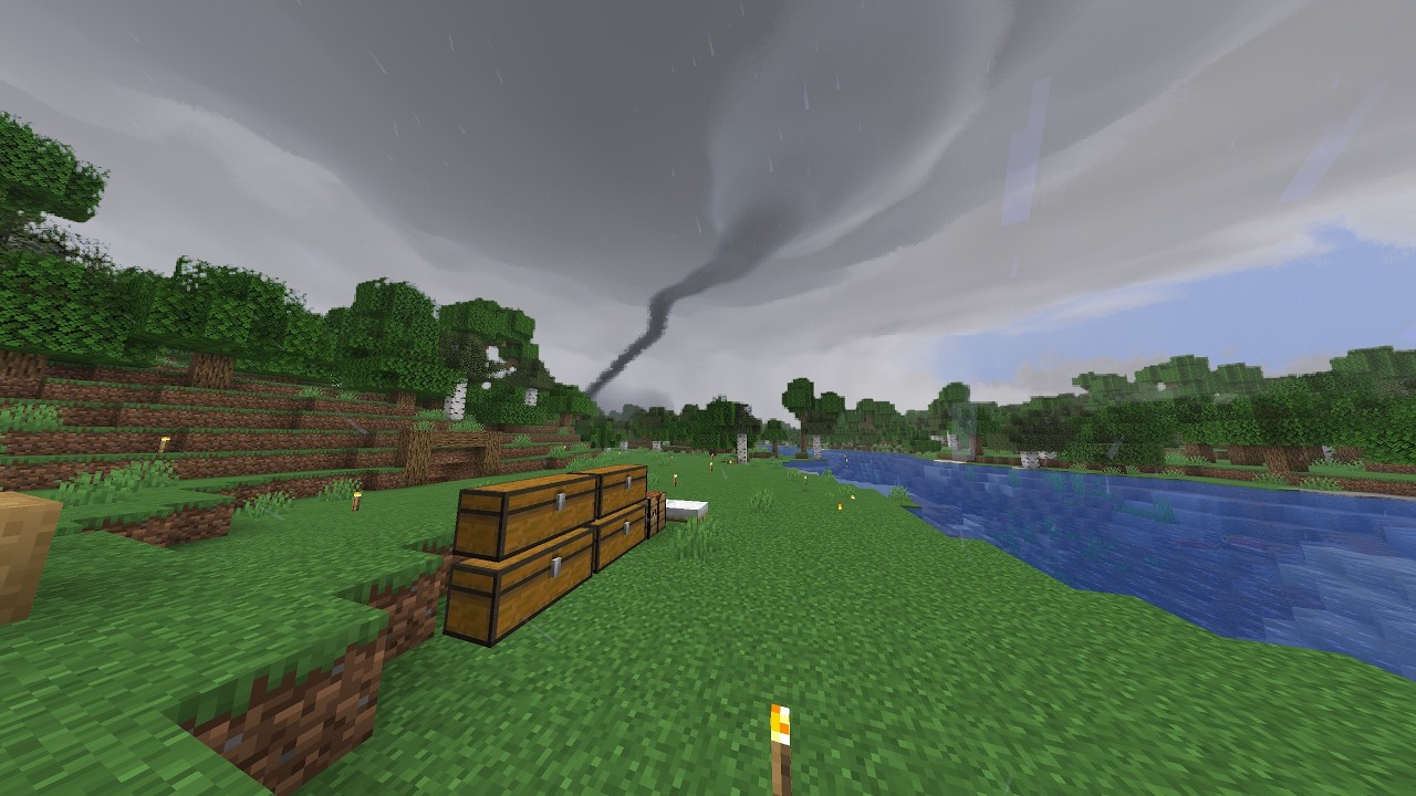 Minecraft Tornado Survival (Protomanly's Weather Mod) S1 Timelaspe