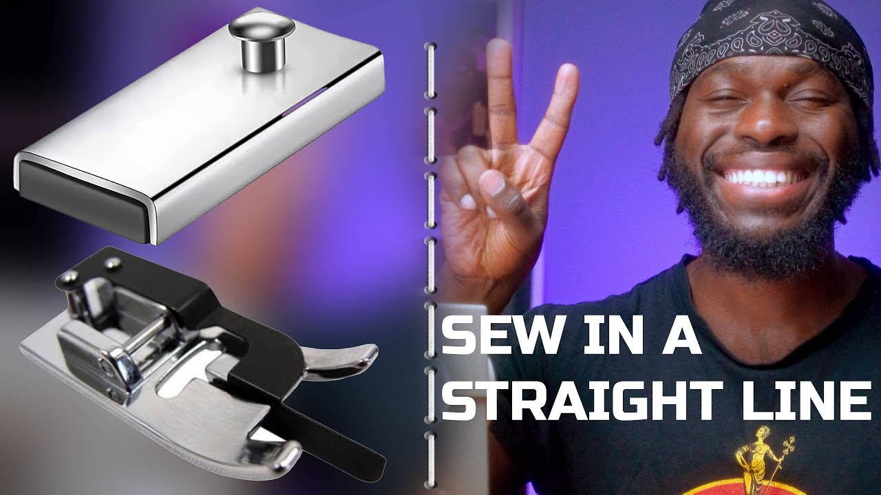 How TO: Sew in a Straight Line using a Magnetic Seam Guide and Pressor foot. @MukotokotoClothing