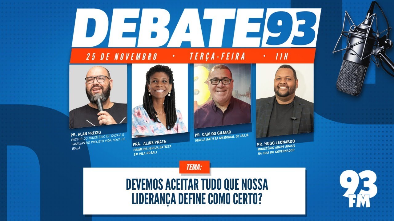 Lideran&ccedil;a e Honra - &Eacute; poss&iacute;vel questionar sem desonrar? - Debate 93 - 25/11/2025