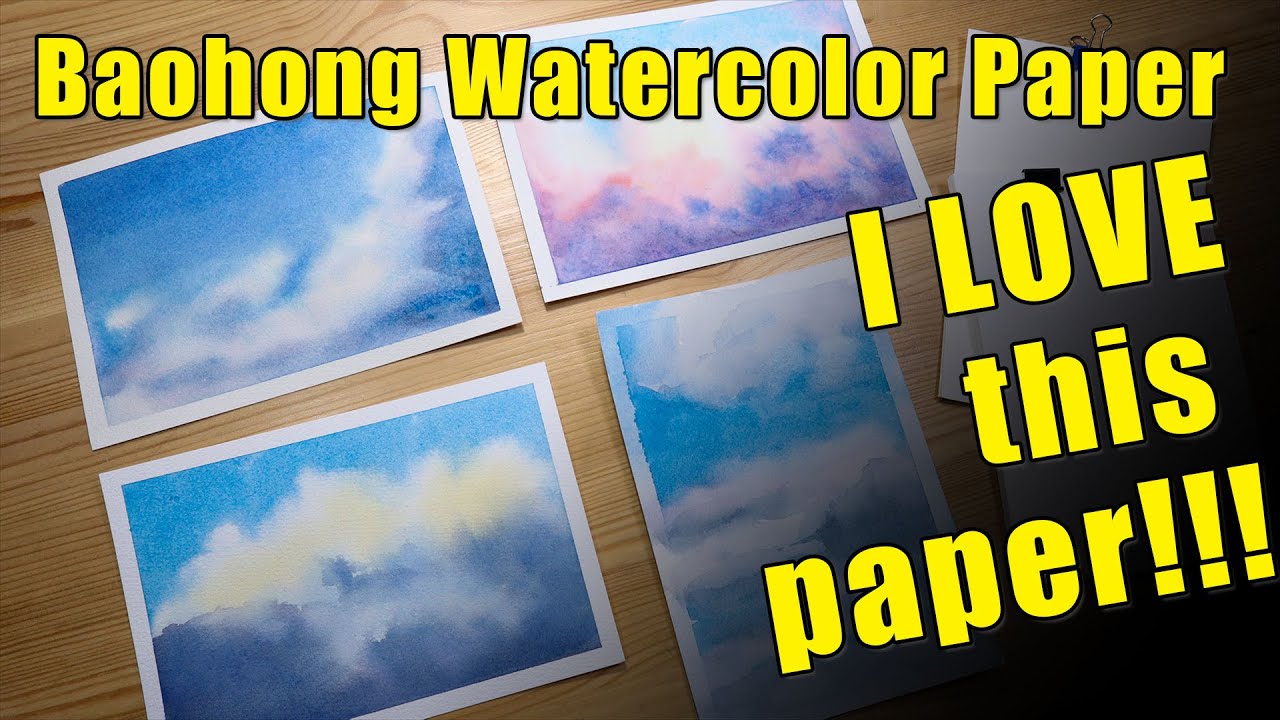 Baohong Watercolor Paper Sample Pack and Review