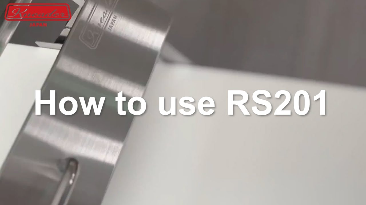 Manual Dough Sheeter RS201; How to use