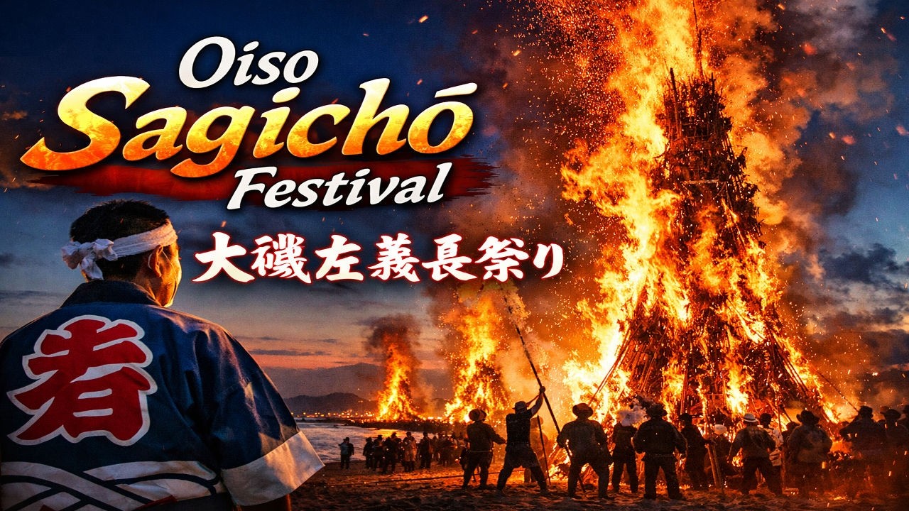 400-Year-Old Japanese Fire Festival 🔥 Sagichō in Oiso