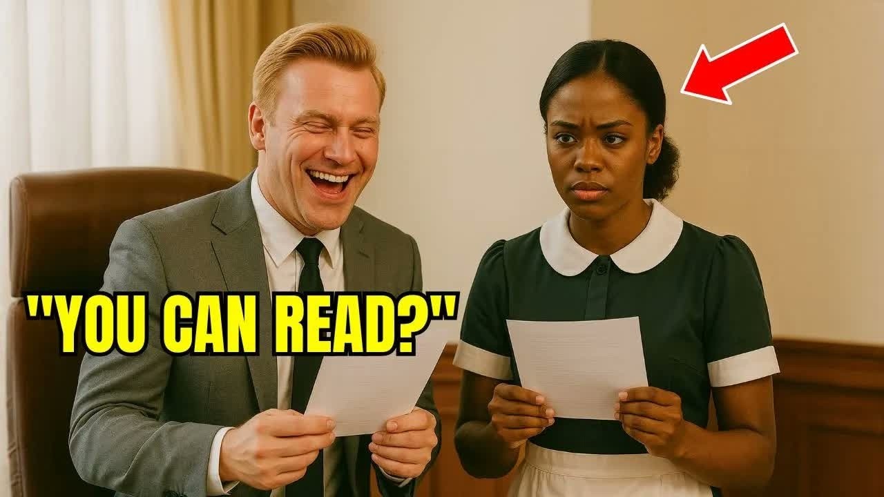 Millionaire Scoffed： ＂Translate This and My Salary Is Yours＂–He Froze When the Black Maid Repl