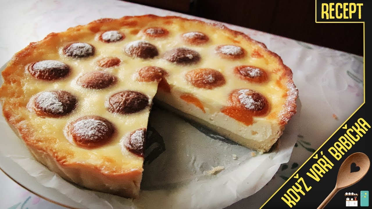 KŘEHKÝ KOLÁČ S TVAROHEM A MERUŇKAMI - Recept | Když Vaří Babička