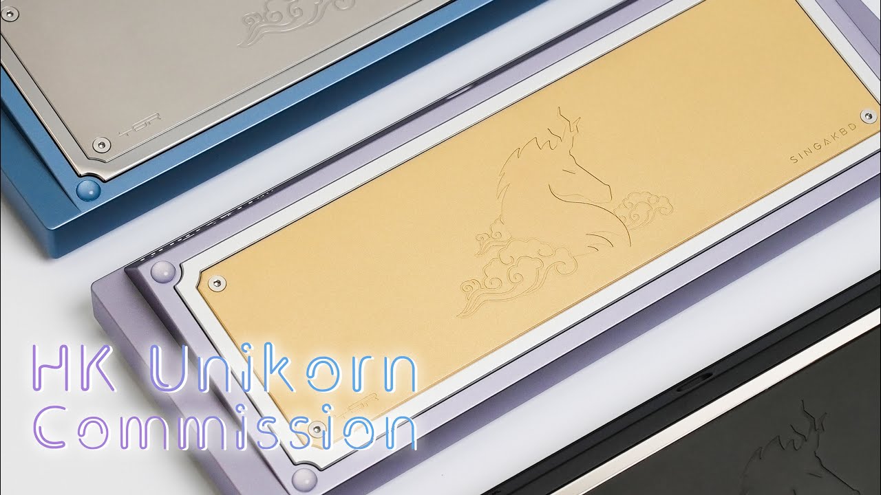 SINGAKBD HK Unikorn Commission｜歷時一年，製作了特別版鍵盤！keyboard 開箱、組裝、一年製作過程紀錄