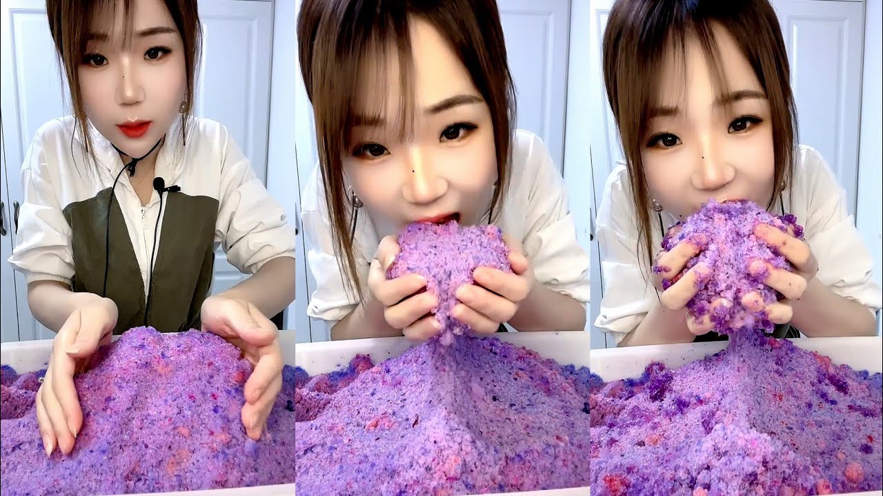 ASMR SHAVED ICE EATING / ICE EATING yy 33