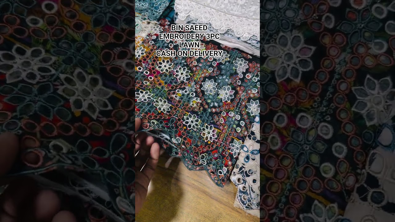bin saeed embroidery 3pc lawn 2026