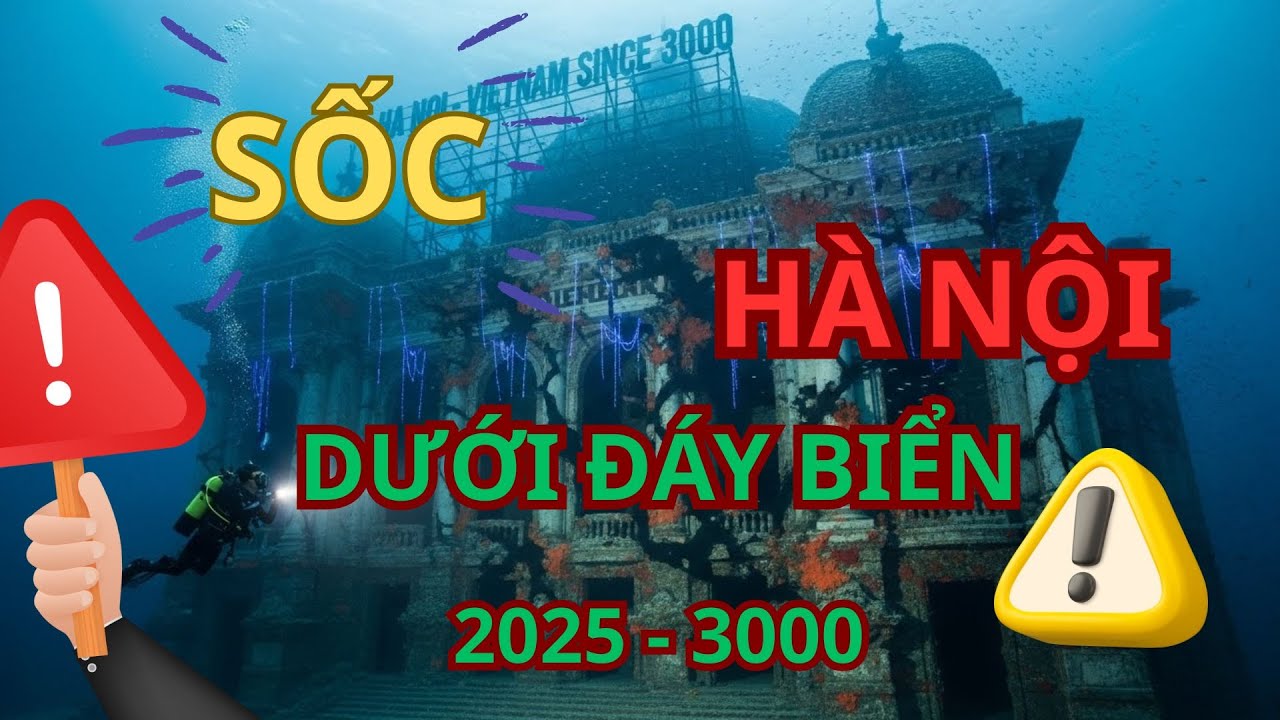 ĐỪNG KHÓC: Khi Thấy HÀ NỘI NĂM 3000 Dưới Đáy Biển (AI Mô Phỏng)