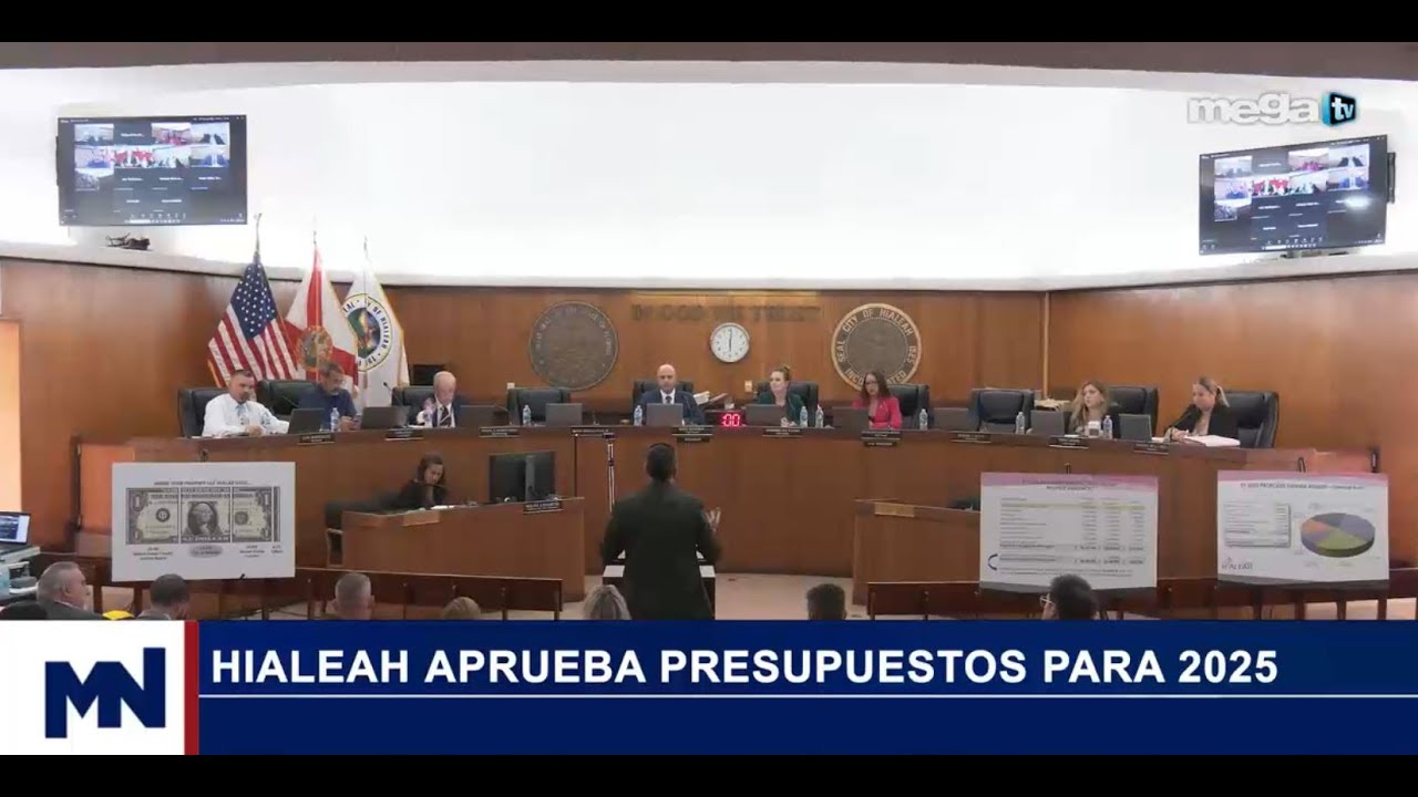 Polémica en Hialeah 09-13-24 Hialeah aprueba presupuesto para 2025