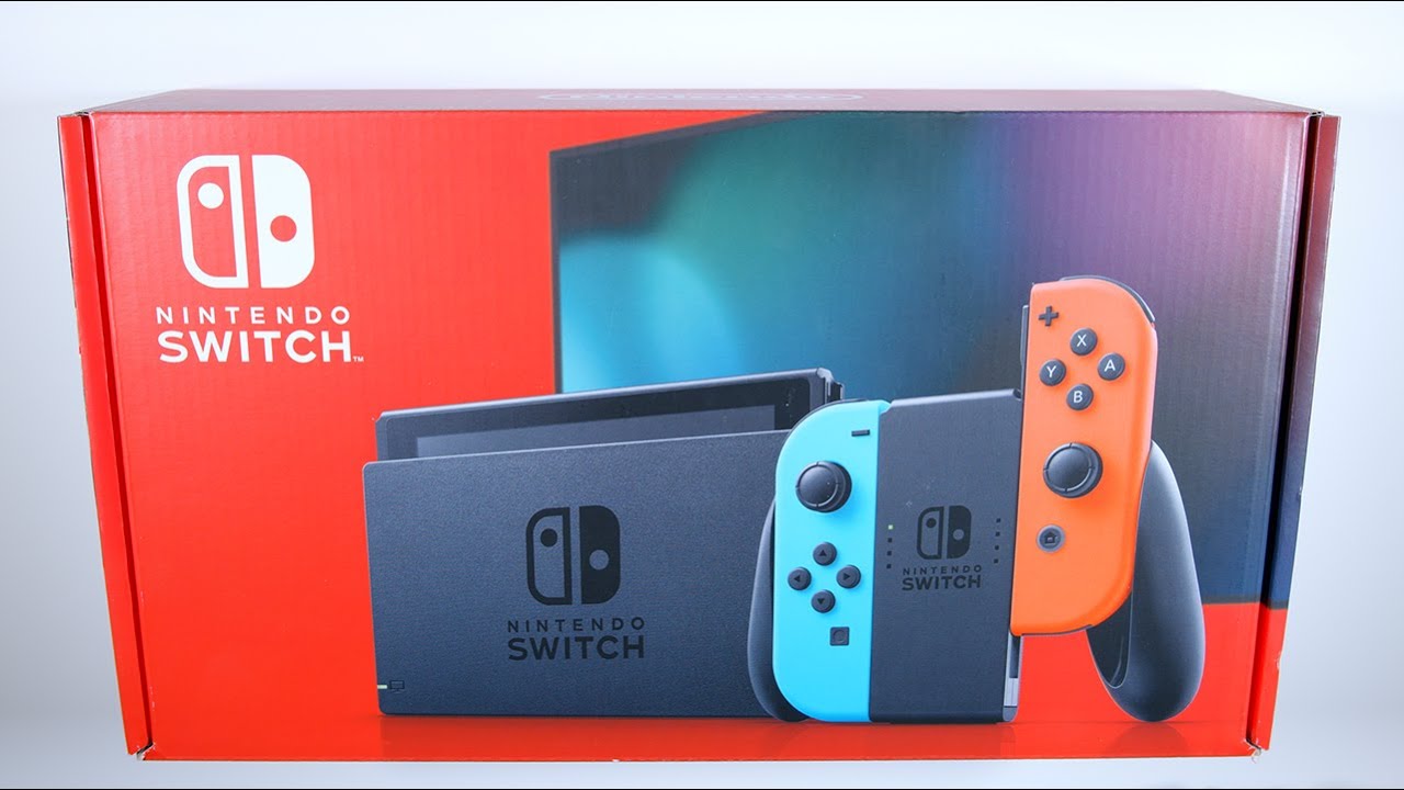 Nintendo Switch Neon V2 Unboxing