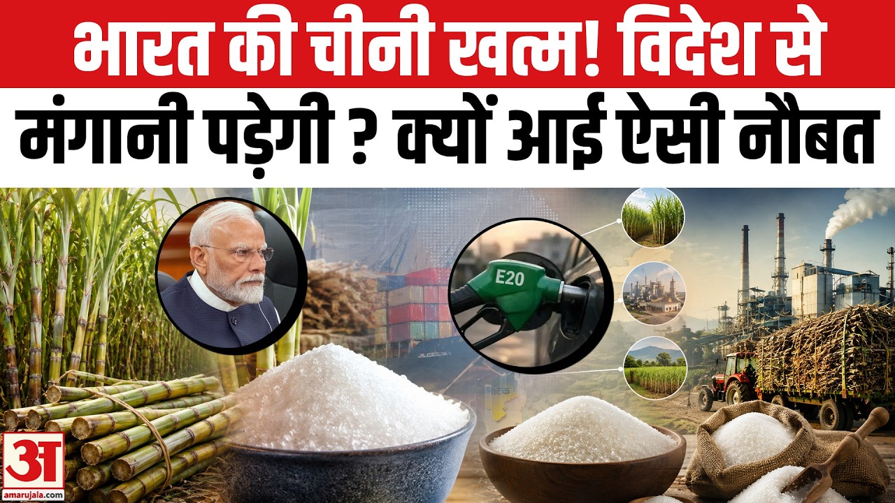 Sugar Price Hike: चीनी पर आफत! आखिर क्यों आई ऐसी नौबत? | Ethanol | E20 Petrol | Sugar Stock Limit