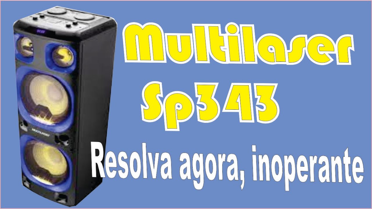 Caixa de som Multilaser SP343 Não Liga