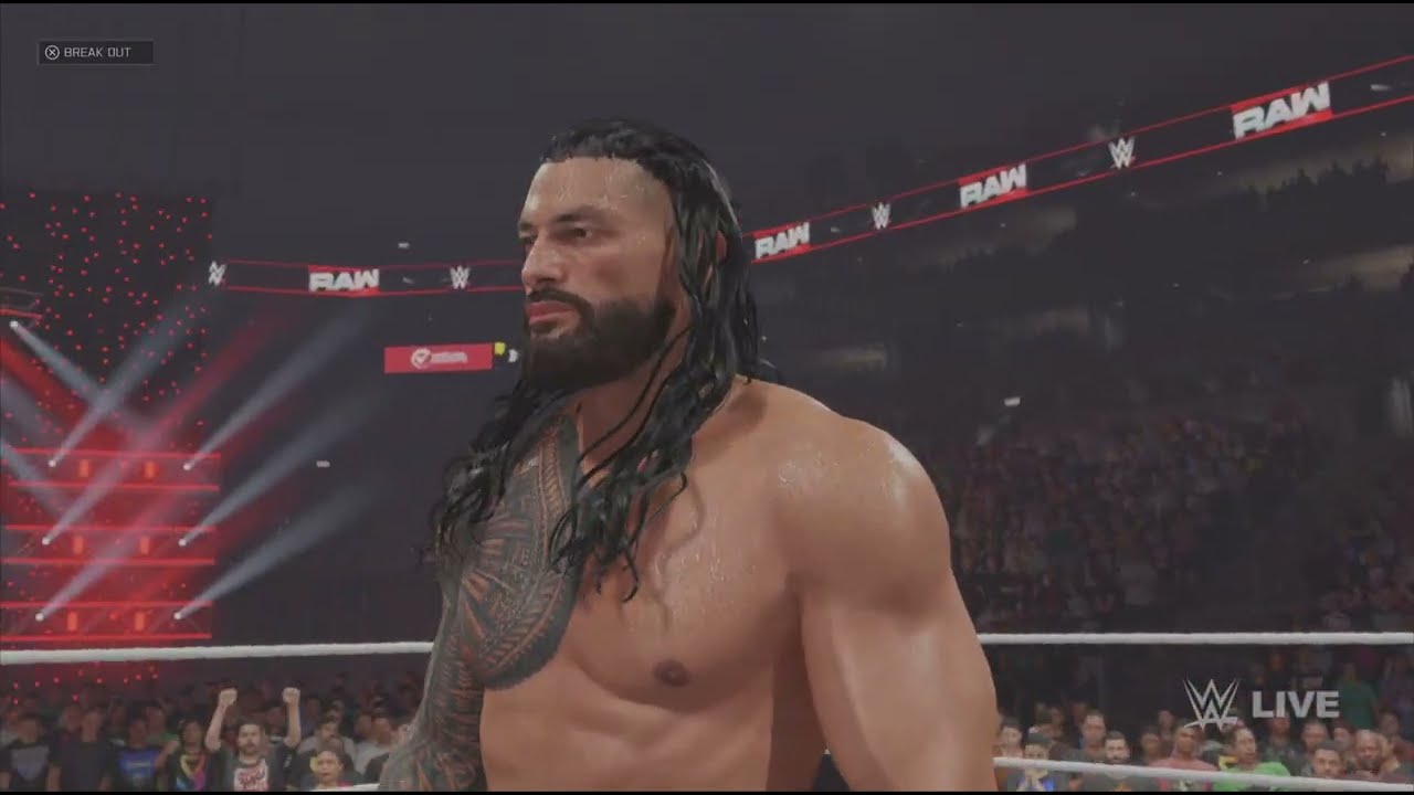 WWE 2K25 ROMAN REIGNS VS BRON BREAKKER