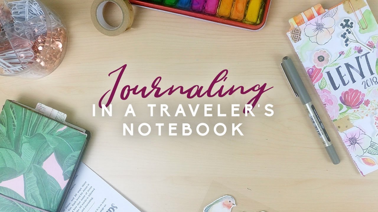 Journaling in a traveler's notebook | Doodling Faith