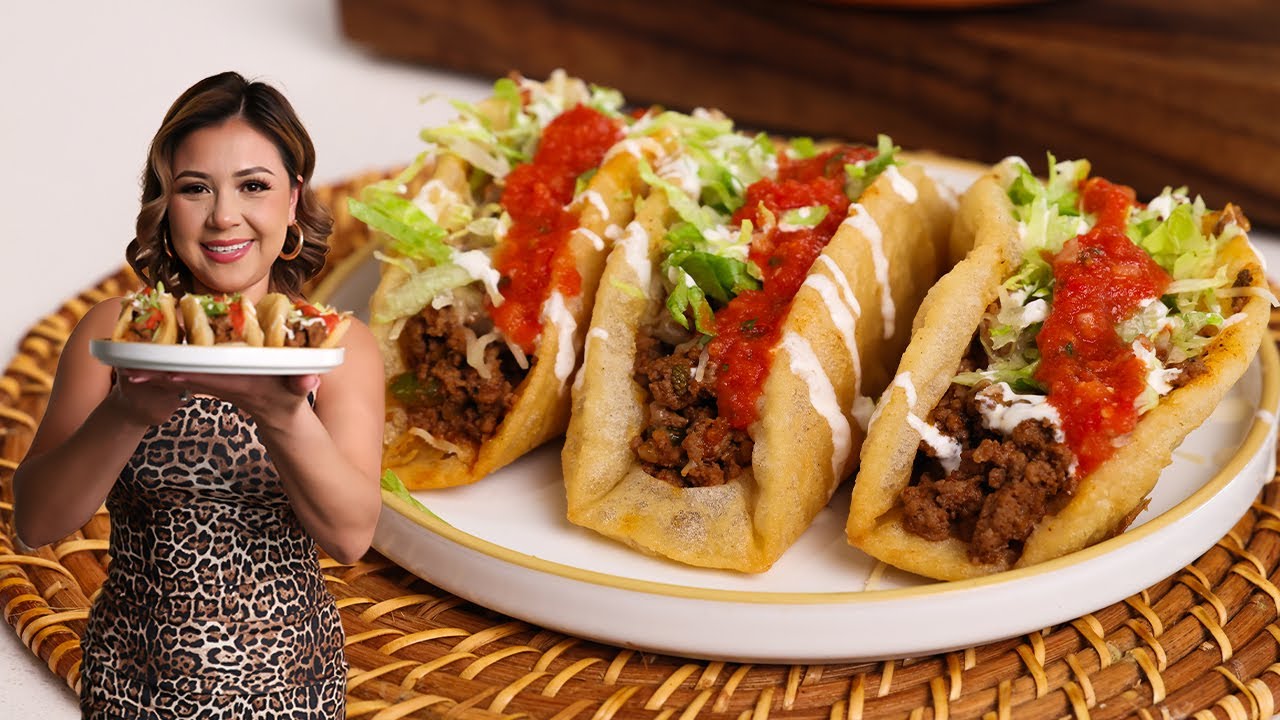 How I Make Traditional PUFFY TACOS That Everyone Loves!!!