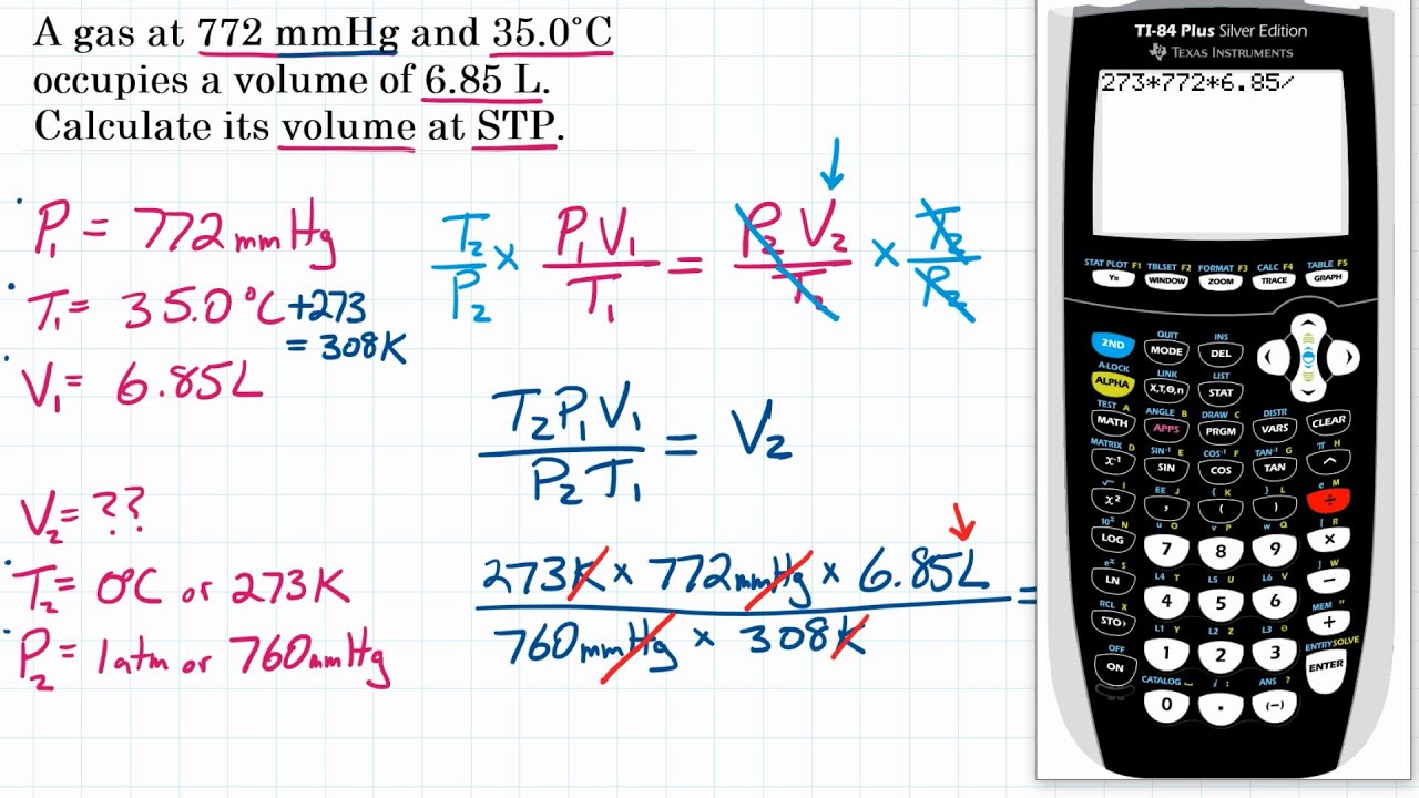 Combined Gas Law - Practice - 1