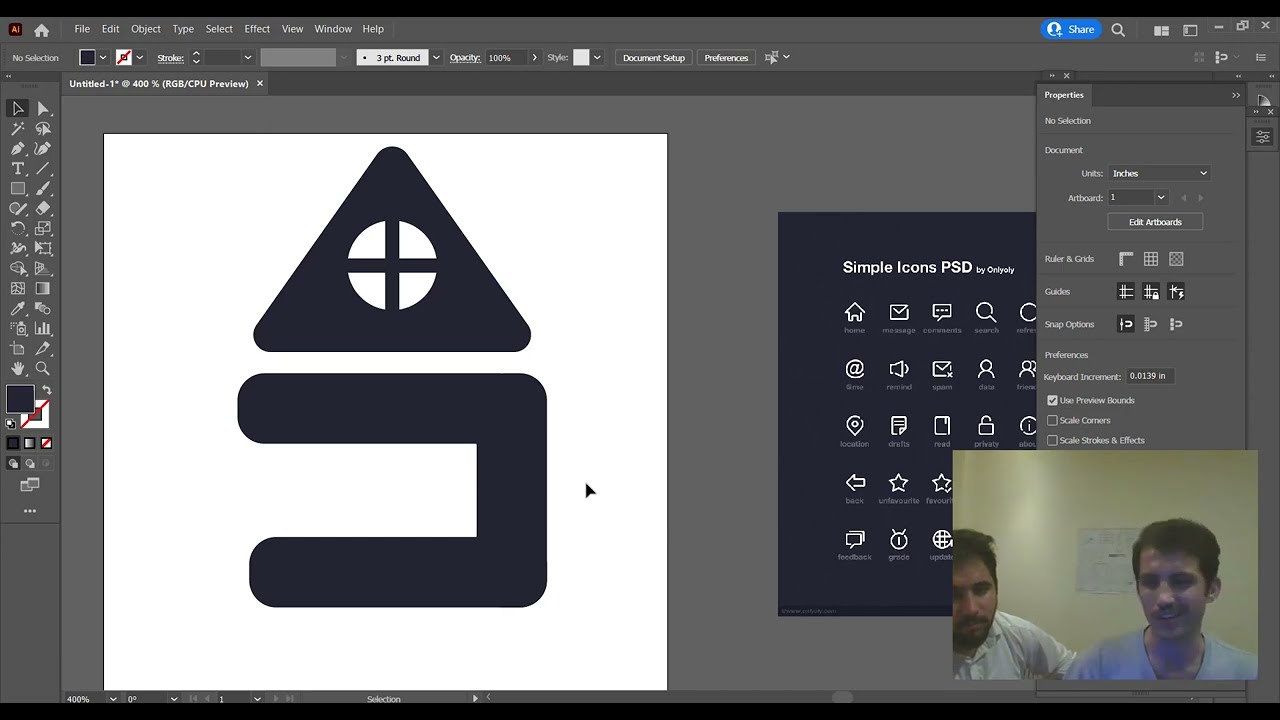 Working on a Fiverr project $$ | Create Icons in Adobe Illustrator | ILUGfx