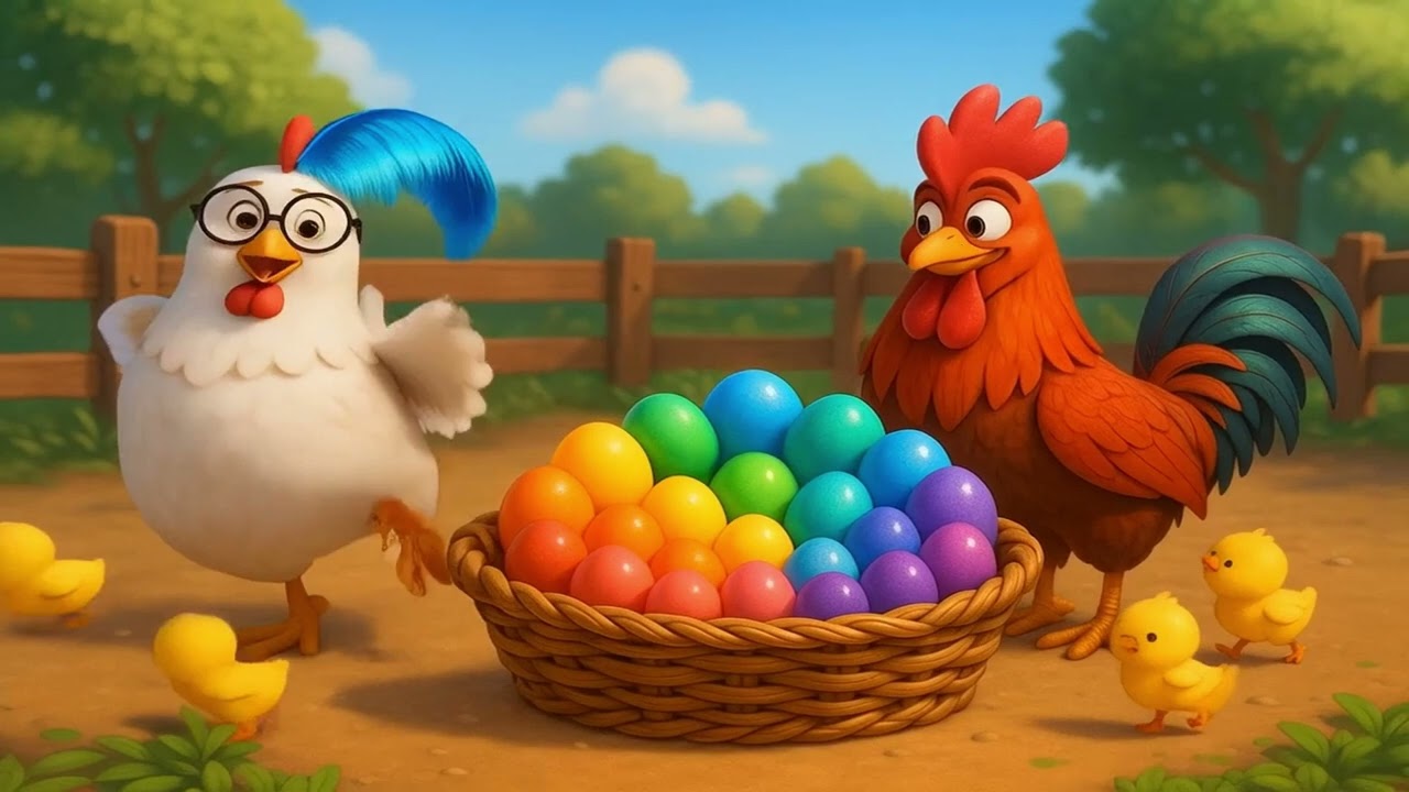 La Gallina Josefina Pone Huevos de Colores | canción Infantil