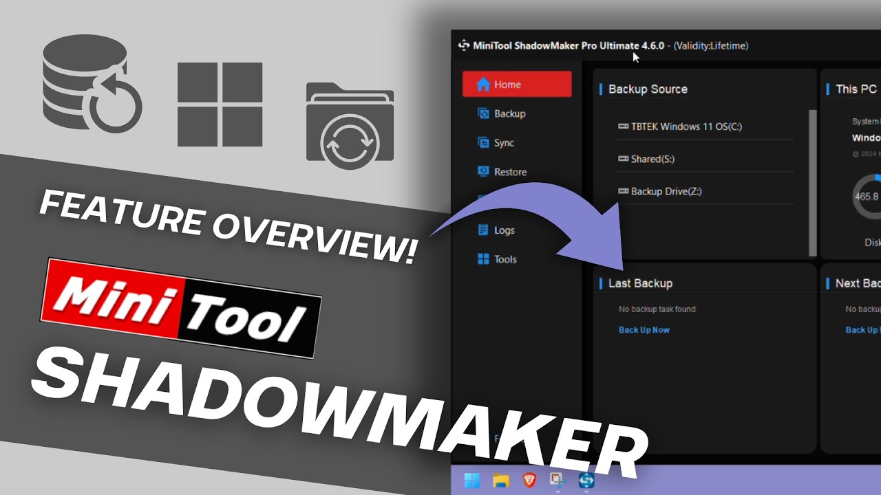 MINITOOL Shadowmaker Pro - FEATURE OVERVIEW! | TBTEK