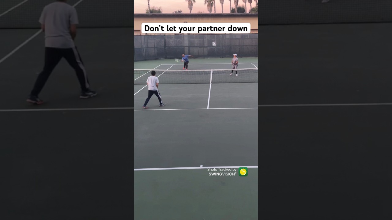 Serve and volley set up for put away | USTA 4.0 tennis doubles