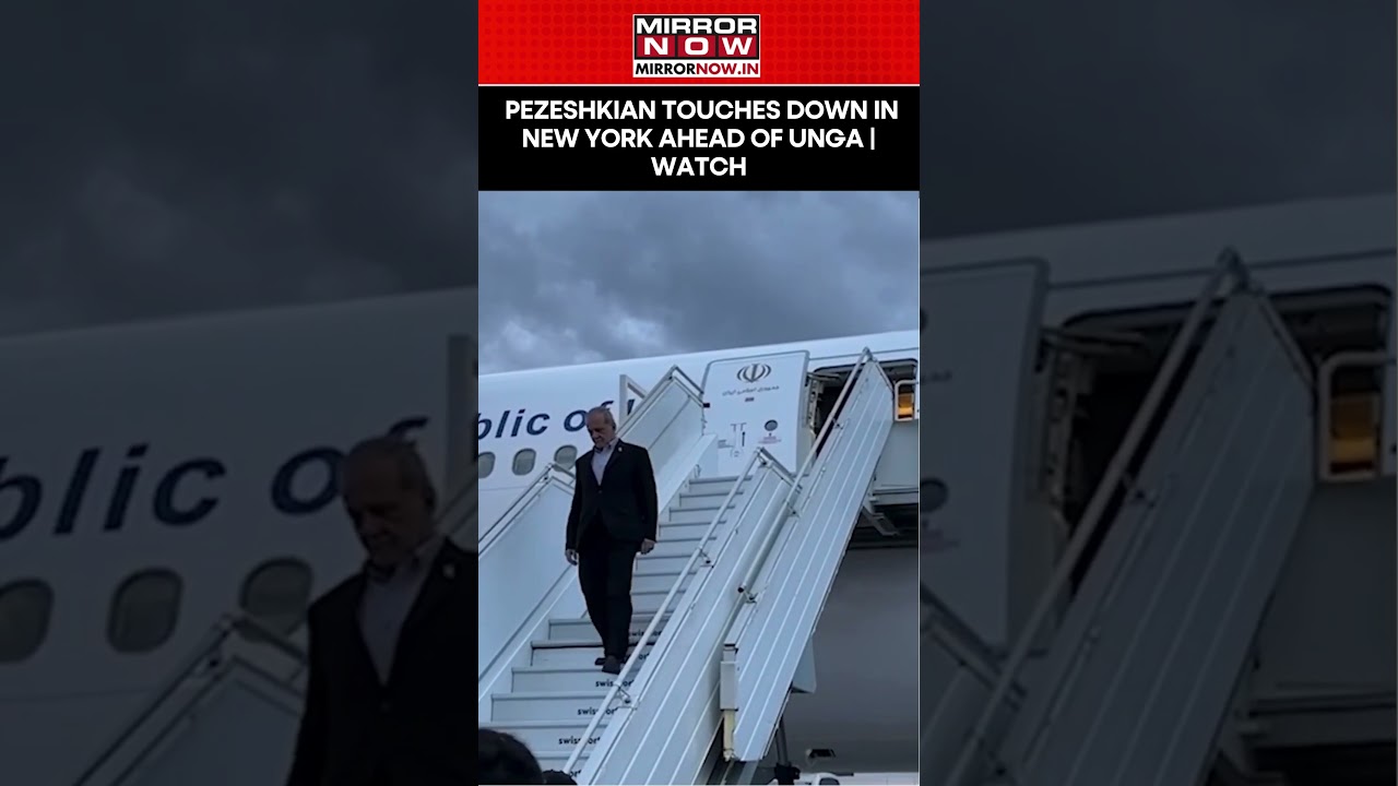 Pezeshkian Touches Down In New York Ahead Of UNGA Amid US-Iran Talks | Watch #shorts #ytshorts