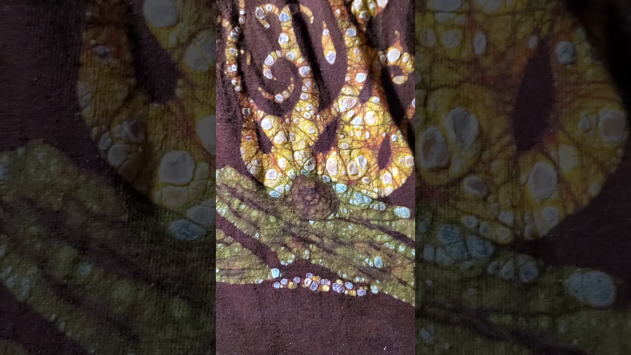 Original Batik Shirt Portland, Oregon - before boiling out wax.
