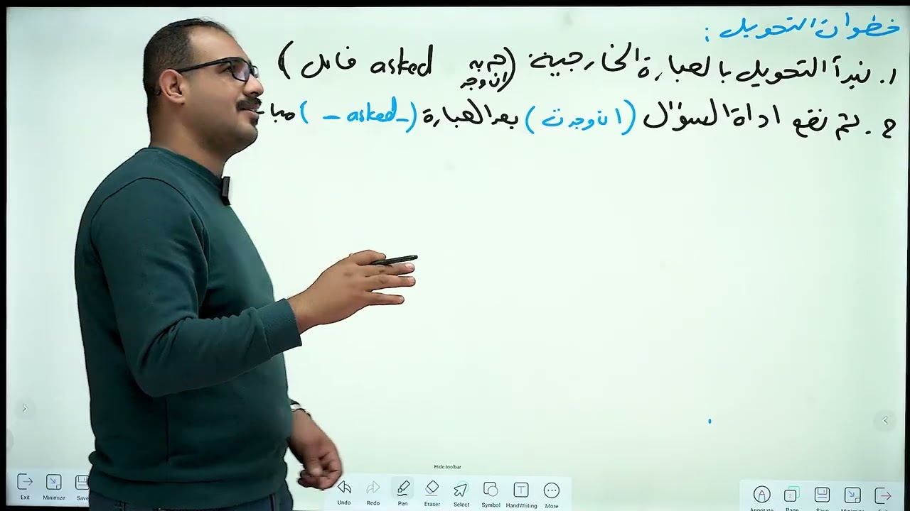 الصف السادس :الوحدة الثالثة  المحاضرة ال5        reported question السؤال المنقول