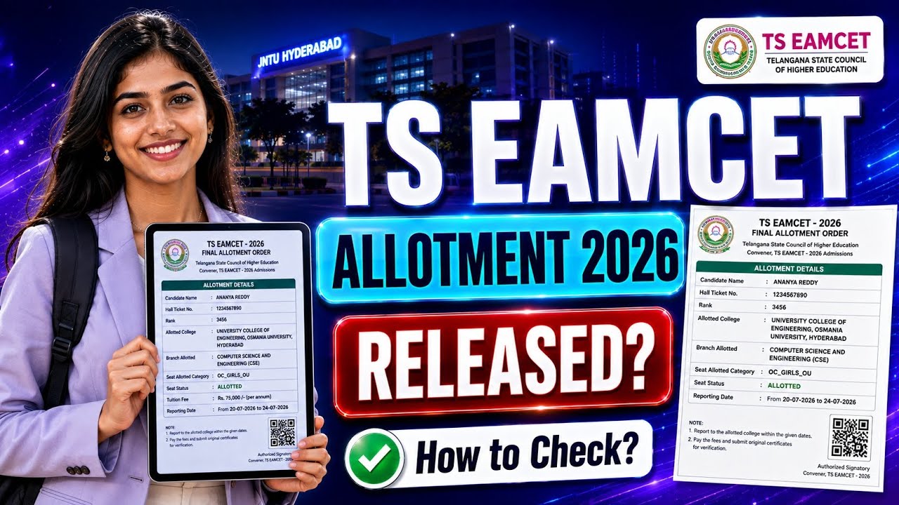 ts eamcet inter sliding allotment 2026 | ts eamcet seat allotment 2026