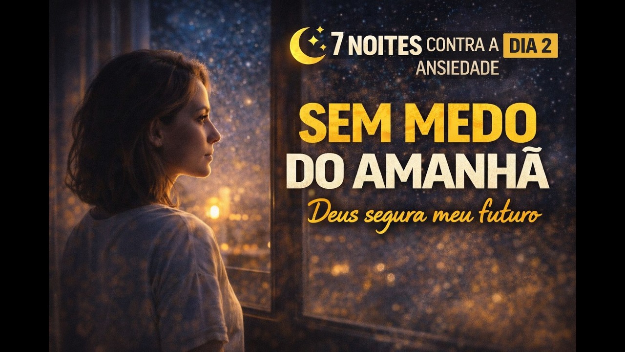 SÉRIE: 7 NOITES CONTRA A ANSIEDADE✅ DIA 2 — NÃO TENHO MAIS MEDO DO AMANHÃ“DEUS SEGURA MEU FUTURO”