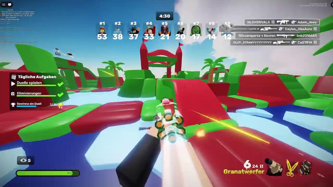 RIVALS roblox live gold for granadlsucher+1v1 fans day 2