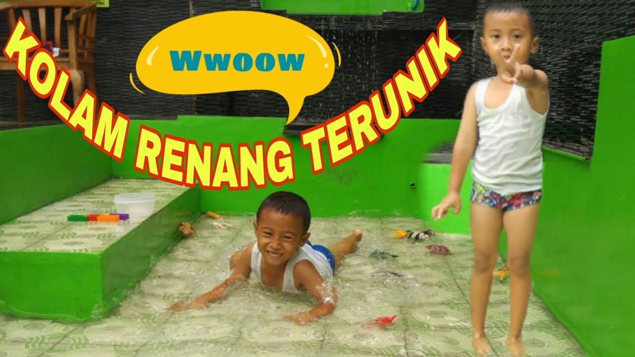 #kolamrenangmini #kolamrenangunik                                      KOLAM RENANG MINI !!! TERUNIK