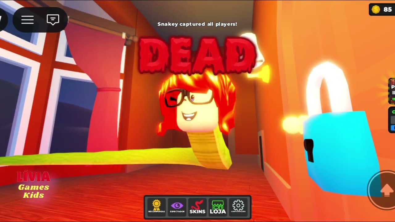 Snakey - Ser uma Cobra no Roblox | Lívia GamesKids