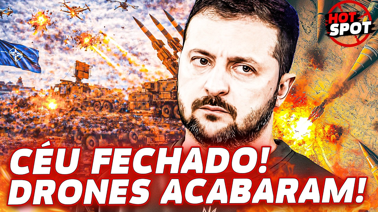 🔥Céu da Ucrânia vira FORTALEZA aérea! Defesa derruba drones russos! Kremlin em PÂNICO! |Ponto Quente