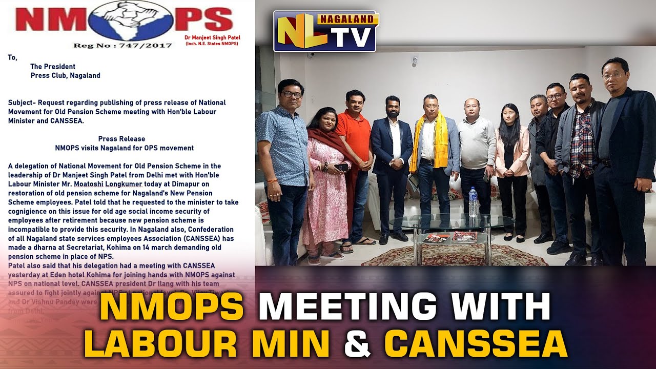 NMOPS DELEGATION MET LABOUR MIN MOATOSHI LONGKUMER AT DIMAPUR ON MAR 17