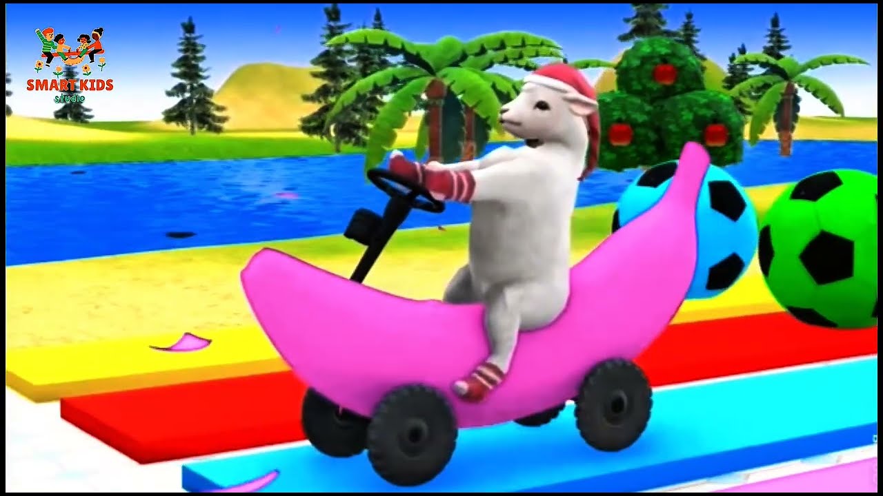 Funny Animal Slide Race Game 🎢 | 3D Physics Animals Compilation