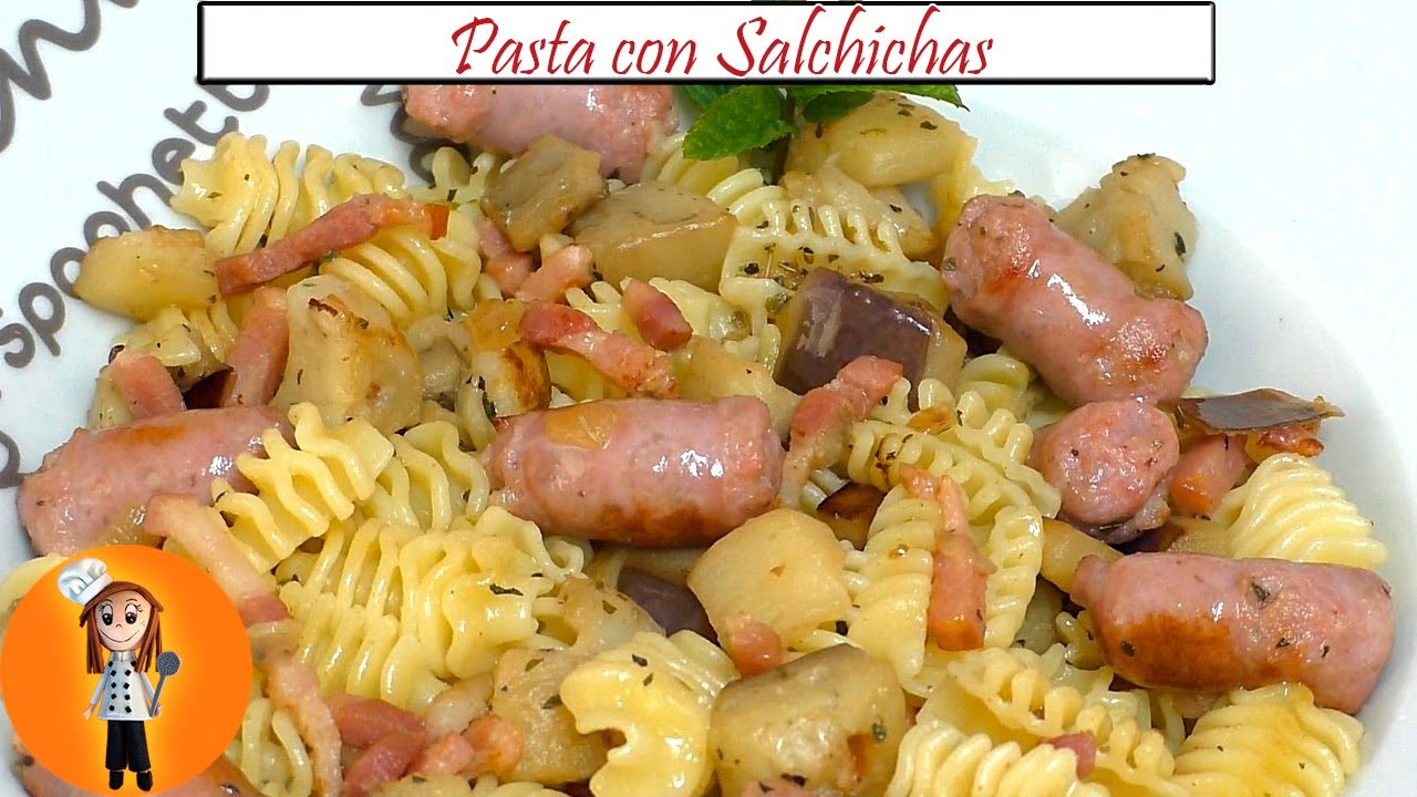 Pasta con Salchichas | Receta de Cocina en Familia