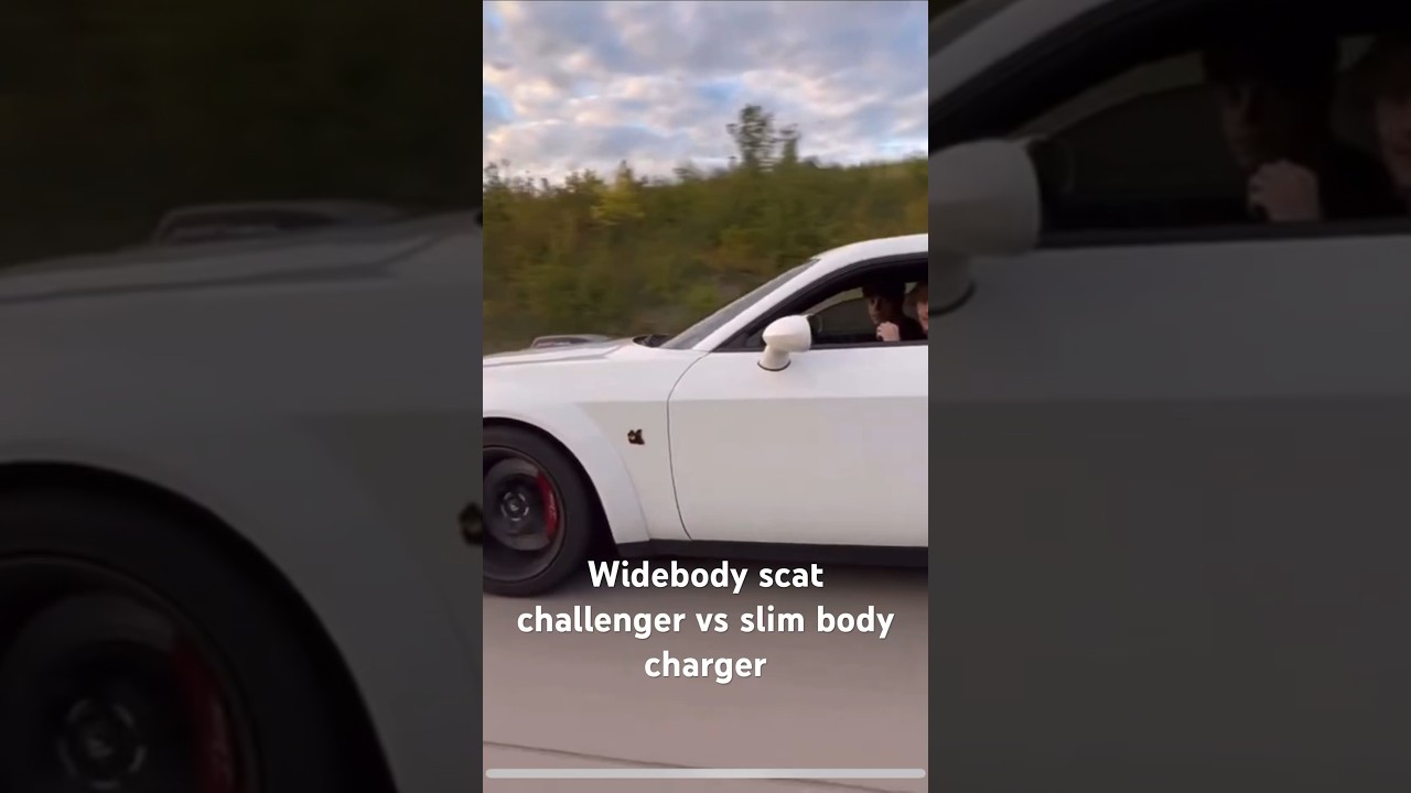 WIDEBODY 392 CHALLENGER VS SLIM BODY 392 CHARGER❗️#392 #racing #scatpackchllenger #srt
