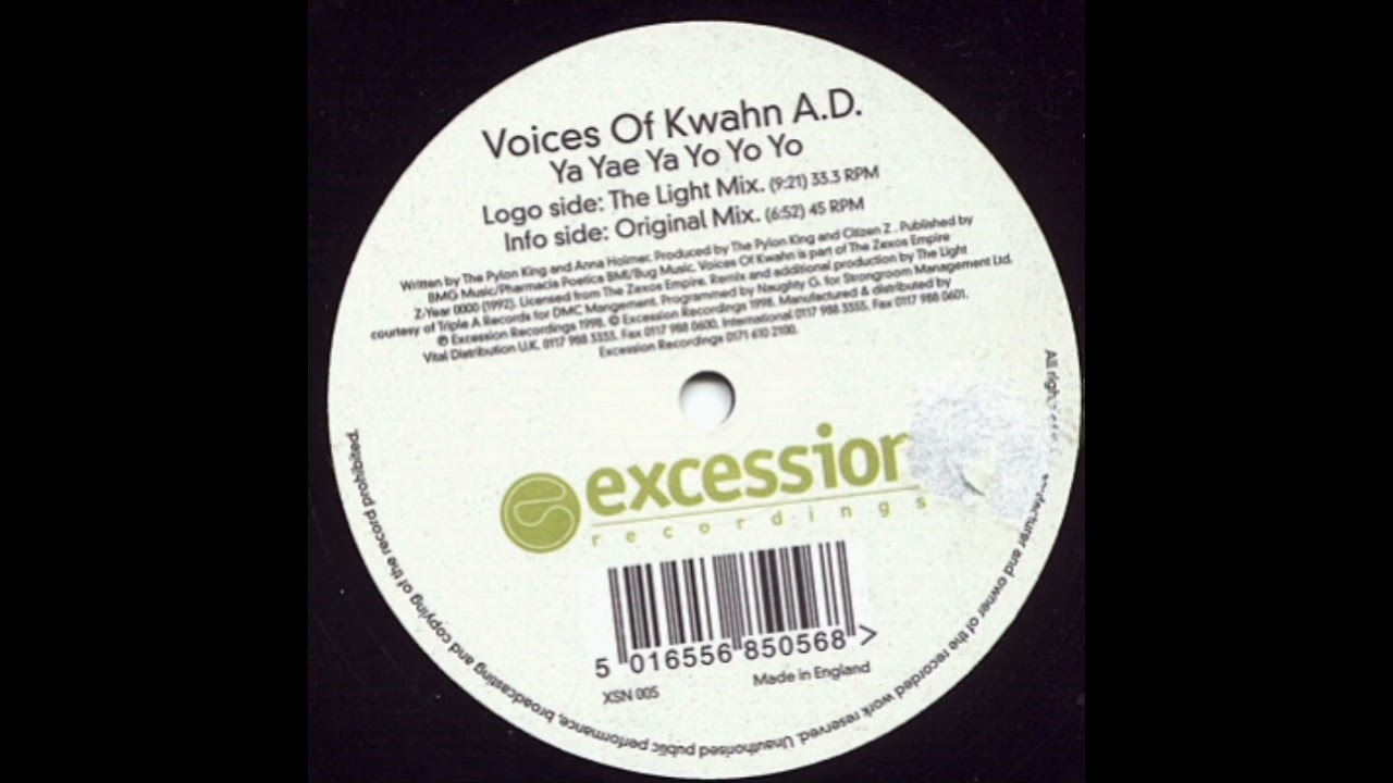 Voices Of Kwahn  -  Ya Yae Ya Yo Yo Yo (Original Mix)
