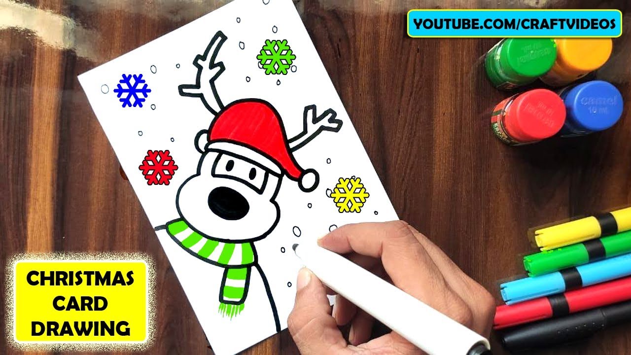 CHRISTMAS CARD DRAWING EASY