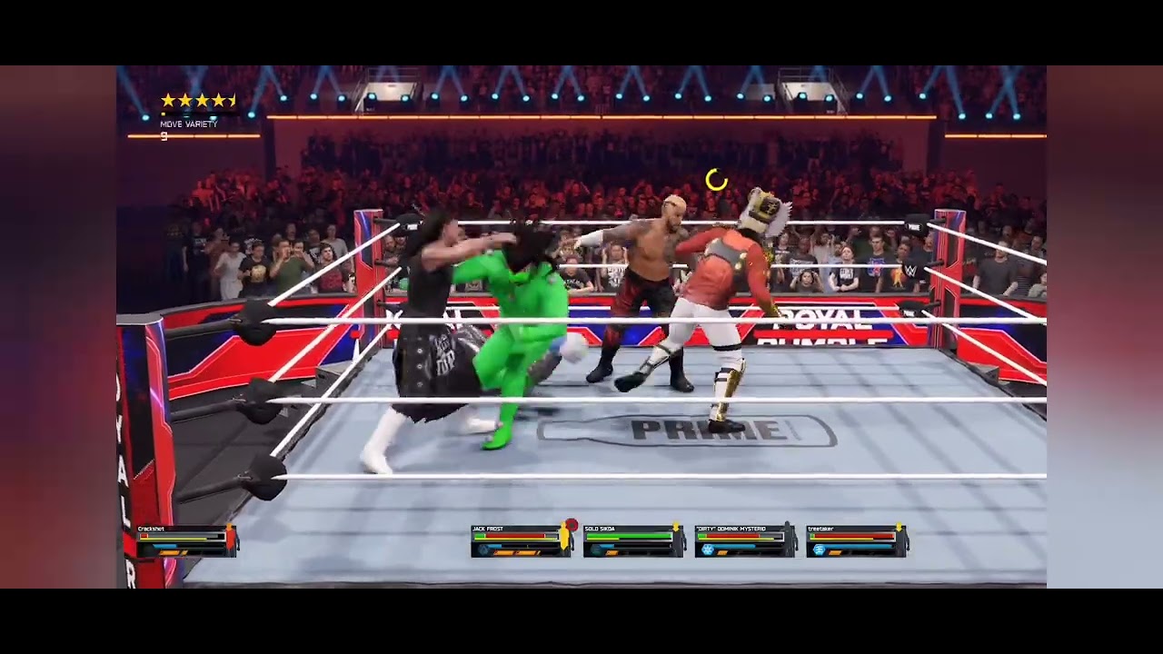 WWE 2K25 10 Man Royal Rumble Match Winner gets Mid Card Championship Match at Wrestlemania.