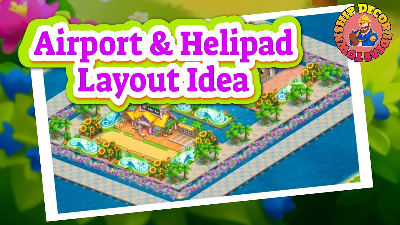 Airport & Helipad Layout Idea || Township Decor Ideas