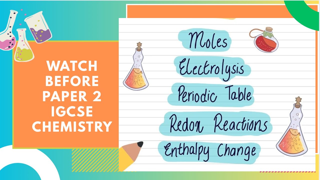 IGCSE CHEM PAPER 2 REVISION + QNS SOLVED